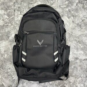 Corvette GM Backpack CHOKO Padded Laptop Travel Black